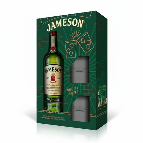 Professionele foto van whisky jameson + glazen - Professionele foto van Whisky Jameson + 2 glazen - Rudy ampe