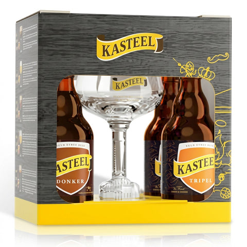 Professionele foto van kasteel bruin-tripel +gl - Professionele foto van Kasteel Bruin-Tripel geschenkverpakking - Rudy ampe