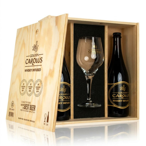 Professionele foto van gouden carolus whisky +gl. - Professionele foto van Gouden Carolus Whisky + glas - Rudy ampe