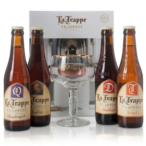 Professionele foto van La Trappe flesjes + glas - Rudy ampe