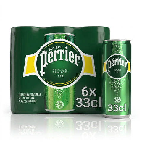 Professionele foto van Perrier Pack blikjes - Rudy ampe