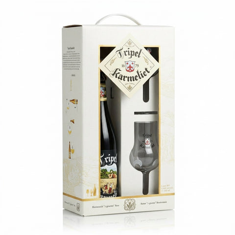 Professionele foto van karmeliet gr. fles + glazen - Professionele foto van Karmeliet Gr. Fles + 2 Glazen - Rudy ampe