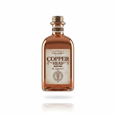 Professionele foto van gin copperhead non alc. - Professionele foto van Copperhead Non Alcoholic Gin - Rudy ampe